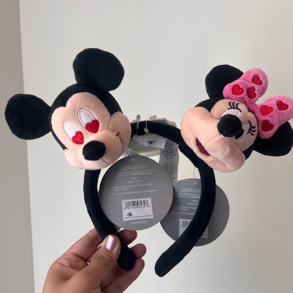 Disney Accessories - Disney 2026 Disney Valentines Mickey & Minnie Valentines Plush Ears